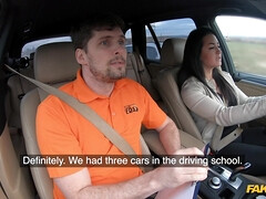 Noire, Sucer une bite, Voiture, Tchèque, Queue, Seins naturels, De plein air, Nénés