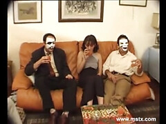 Anal, Mamada, Semen en la boca, Europeo, Corridas faciales, Grupo, Medias largas