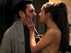 Maya Woulfe sits her tight pussy down on a hard dick