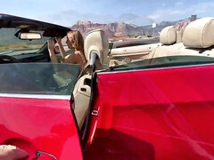 デカ尻, デカパイ, フェラチオ, 巨乳な, 車, バック, ハードコア, ハメ撮り