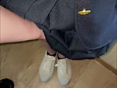 Groupe, Hôtel, Japonaise, Petite femme, Public, Étudiant, Adolescente, Plan cul à trois