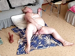 Frau, Behaart, Reif, Milf, Mutti, Natürlichen titten, Muschi, Vibrator