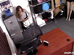 デカ尻, デカチン, ブロンド, イマラチオ, 手コキする, Hd, オフィス, ティーン