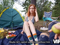 Belleza, Engañando, Al aire libre, Pelirrojo, Ruso, Seducido, Afeitado, Adolescente