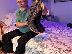 In bed with dad