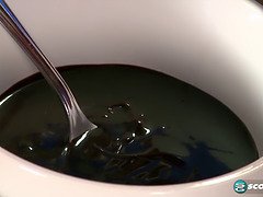 デカパイ, 黒人, フェラチオ, イく瞬間, 異人種間, 自然山雀, オマンコ, 赤毛