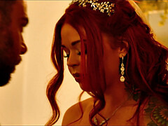 Chambre à dormir, Blonde, Mariée, En levrette, Interracial, Piercing, Chatte, Tatouage