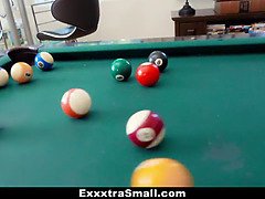 Stepdaughter Gracie May Green takes a massive cock in every hole & pisses on her dad's face
