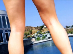 Cul, Bikini, Blonde, Maman, De plein air, Softcore, Solo, Allumeuse