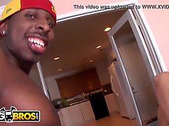 Grote kont, Grote lul, Zwart, Bruinharig, Lul, Interraciaal, Latijnse vrouw, Monster