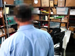 Busty teen 18+ thief sucks and fucks a big dick to avoid jail