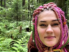 Go on a hike for cum in mouth and pussy fuck in forest by friend