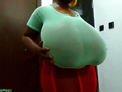 Tetas grandes, Ébano, Masturbación, Desnudo, Tetas naturales, Coño, Tetas, Mojado