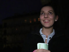Leie, Blasen, Spermaladung, Geld, Im freien, Öffentlich, Kurzes haar, Nass