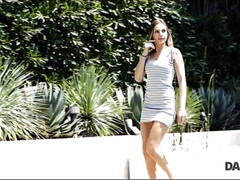 18, 爸, Hd, なめる, アウトドア, オマンコ, 赤毛, ティーン