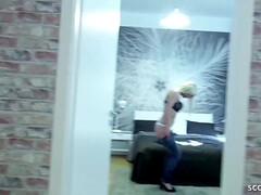 Grosser schwanz, Blondine, Blasen, Schwanz, Deutsch, Hardcore, Lingerie, Strümpfe