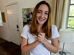 Mamada, Estilo perrito, Tetas naturales, Pov, Cabello corto, Flaco, Adolescente, Tetas