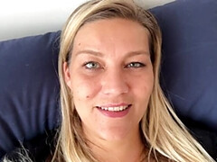 Horny German MILF Squirts Multiple Times in Bed - Cumshot & Squirting Orgasms