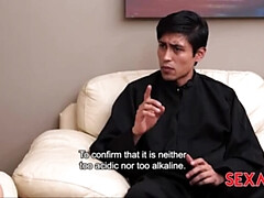 Gros seins, Sucer une bite, Brunette brune, Seins naturels