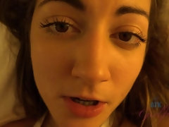 浴室, フェラチオ, 茶髪の, 口内発射, 指いじり, 手コキする, オーガズム, オマンコ