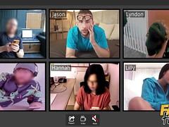 College student 18+ Shamed When Classmates Catch Him Masturbating On An Online Class