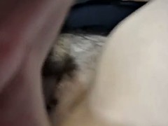 bbw closeup fingering wet trimmed hairy bush pussy