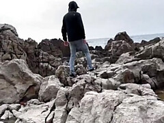 デカチン, フェラチオ, カップル, オナニー, 自然山雀, フェラする, オッパイの, 妻