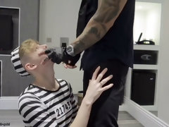 stellar alpha father policeman makes cute teenage femboy prisoner his superslut