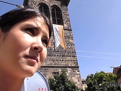 18 jaar, Enthousiasteling, Pijpbeurt, Bruinharig, Tsjechisch, Klein, Slet, Tiener