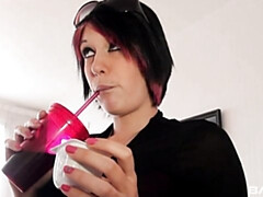 Kenza Suck Wraps Her Fake Tits Around His Cock And Fucks It!