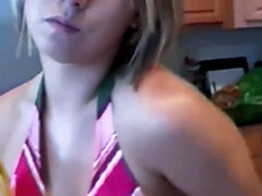 18 años, Bikini, Rubia, Comida, Novia, Hd, Casero, Sexo soft