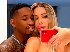 黒人, ブロンド, フェラチオ, バック, 異人種間, 自然山雀, ティーン, オッパイの