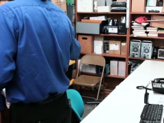 Two Lovely Ebony Shoplifter gets fuck in the office