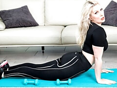 Culo grande, Verga grande, Tetas grandes, Rubia, Mamada, Estilo perrito, Afeitado, Tetas