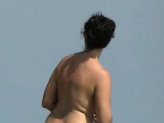 お尻, ビーチ, 茶髪の, Hd, 淫乱熟女, アウトドア, 公共