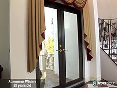 ブロンド, フェラチオ, イく瞬間, チン, Hd, 熟年, 淫乱熟女, フェラする