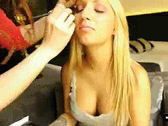 Enthousiasteling, Pijpbeurt, Sperma shot, Sperma in gezicht, Handbeurt, Realiteit, Tatoeage, Tiener