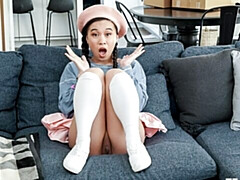 Азиатки, Спальня, Большой член, Минет, Собачьи, Тощие, Чулки, Сиськи