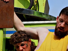 In den arsch, Grosser schwanz, Spermaladung, Schwul, Behaart, Hardcore, Im freien, Dürr