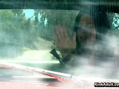 Sadomasochismus, Fesselspiele, Fetisch, Würgen, Hd, Milf, Im freien, Schmerz