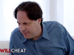 Blond, Pijpbeurt, Bedriegen, Man die toekijkt, Hardcore, Hd, Zuigen, Vrouw