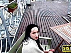 Sucer une bite, Hard, Hd, De plein air, Réalité, Russe, Soeurs, Fumer