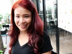 Aziatisch, Pijpbeurt, Naakte man aangeklede vrouw, Thais