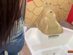 アジア人, デカ尻, デカパイ, フェラチオ, ハードコア, 淫乱熟女, オマンコ, オッパイの