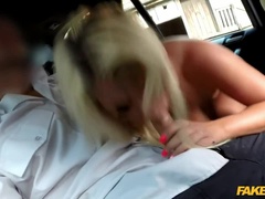 License to thrill: Busty blonde doll meets the fake cop