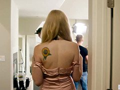 69, 美人, ブロンド, 巨乳な, 指いじり, レズビアン, なめる, オマンコ