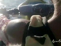 素人, アジア人, お尻, ビーチ, 下着, オマンコ, ガリガリ, ティーン