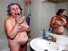 Leie, Wohlbeleibte schöne frauen, Grosse titten, Vollbusig, Kompilation, Oma, Masturbation, Solo