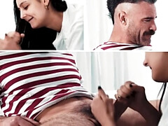 Brunette brune, Tir de sperme, Poilue, Hd