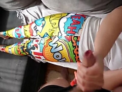 Step Sister Caught Masturbating - Big Ass Fucked Hard in Leggings